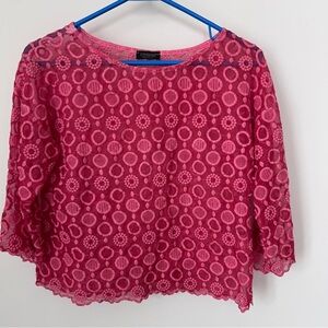 Cosmo Fuchsia Lace Blouse
